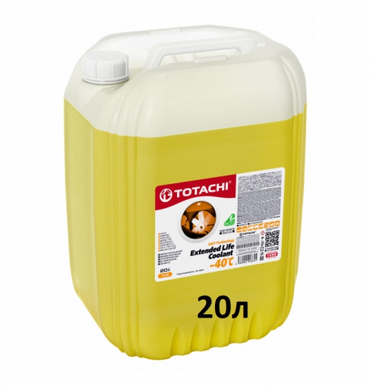 Купить Антифриз готовый G13 TOTACHI EXTENDED LIFE COOLANT -40 C (жёлтый) (20л) 5754